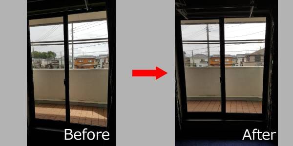 防犯フィルムのビフォーアフター